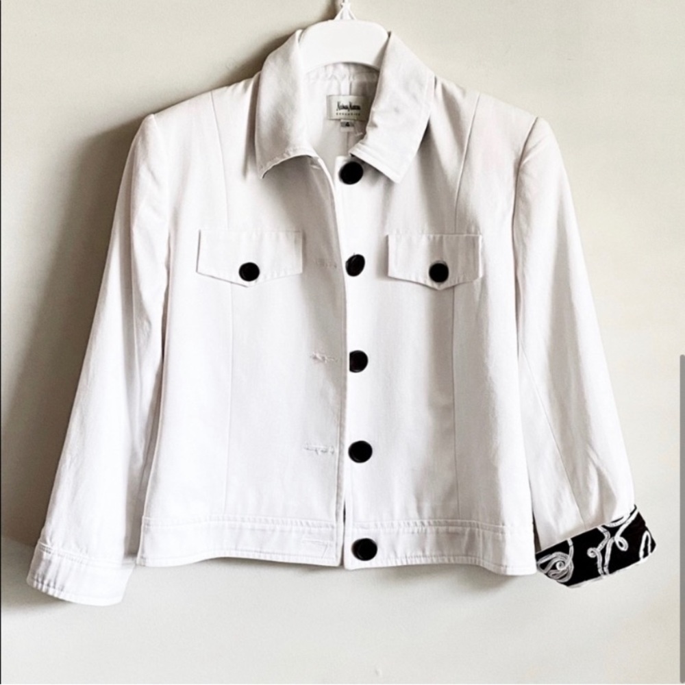 Neiman Marcus Trucker White Jacket Size 4